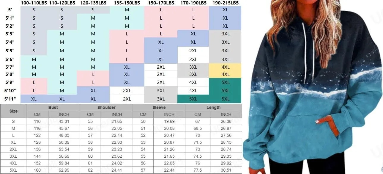 slqdgmryz Plus Size Hoodies for Women Graphic Oversized Sweatshirt Hooded Loose Fit Drawstring Y2k Hoodie with Pockets