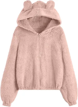 Solid Color Cat Ear Hoodies for Women with Hood Cute Animal Sweatshirt Hoodie Casual Cat Hoodie Sweatshirt Womens