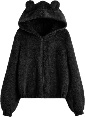 Solid Color Cat Ear Hoodies for Women with Hood Cute Animal Sweatshirt Hoodie Casual Cat Hoodie Sweatshirt Womens