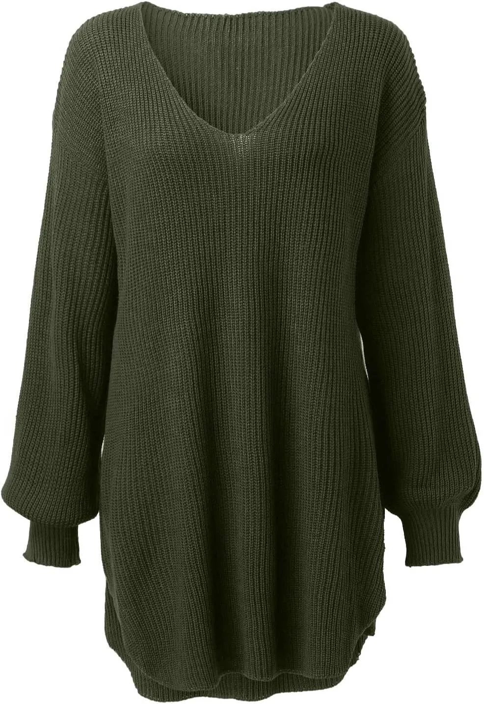 Sweaters for Women Cable Knit V Neck Solid Color Long Sleeve Casual Loose Fit Soft Pullover Tops