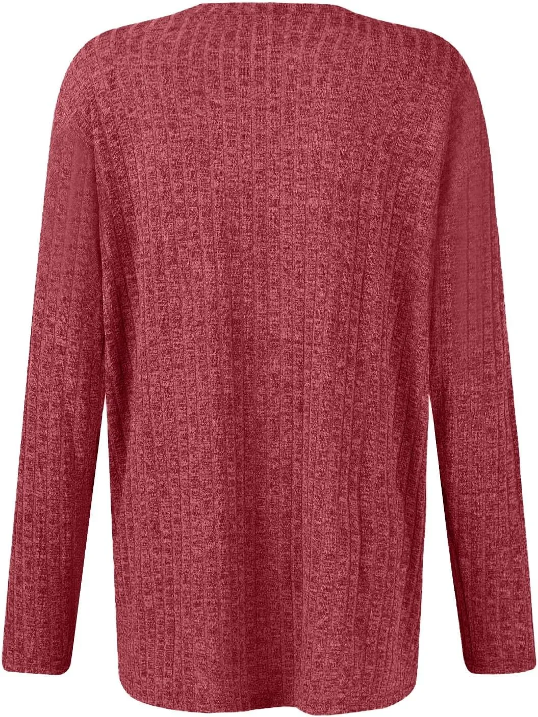 Sweaters for Women Long Sleeve Soft Warm Cozy Pullover Tops Round Neck Loose Casual Lightweight Knit Sweaters