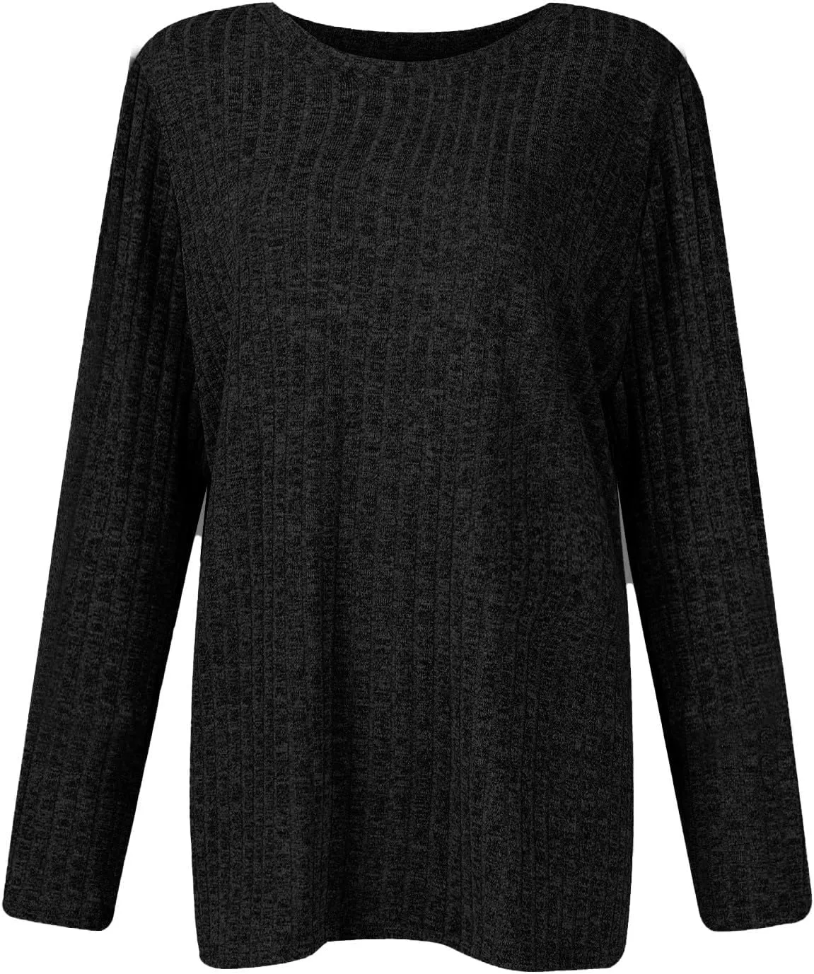 Sweaters for Women Long Sleeve Soft Warm Cozy Pullover Tops Round Neck Loose Casual Lightweight Knit Sweaters