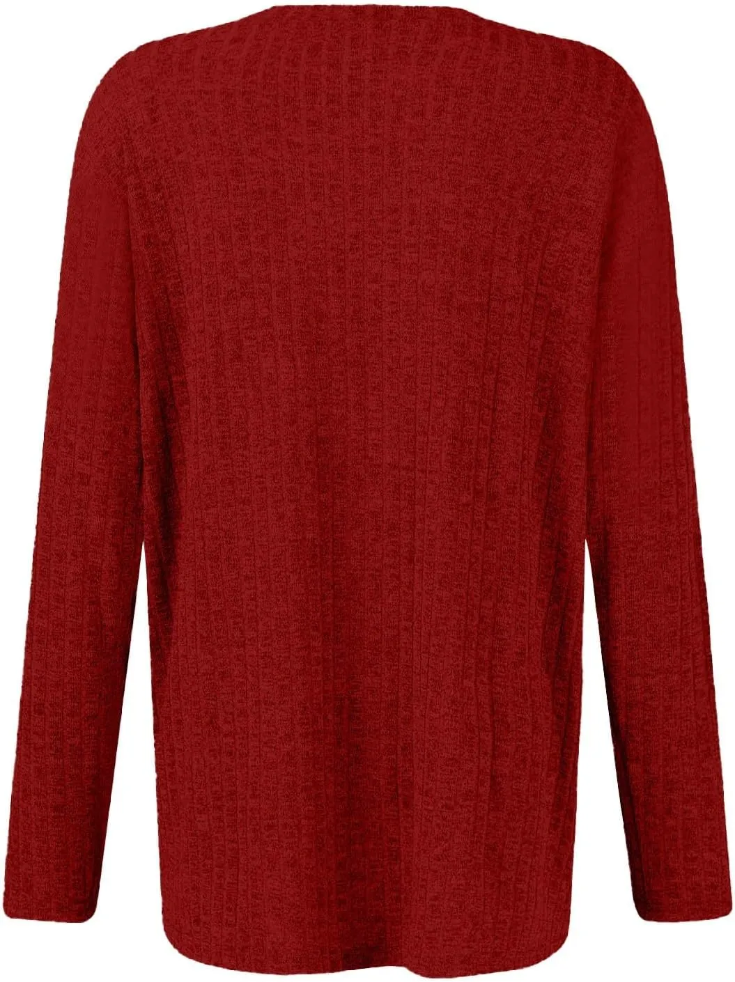 Sweaters for Women Long Sleeve Soft Warm Cozy Pullover Tops Round Neck Loose Casual Lightweight Knit Sweaters