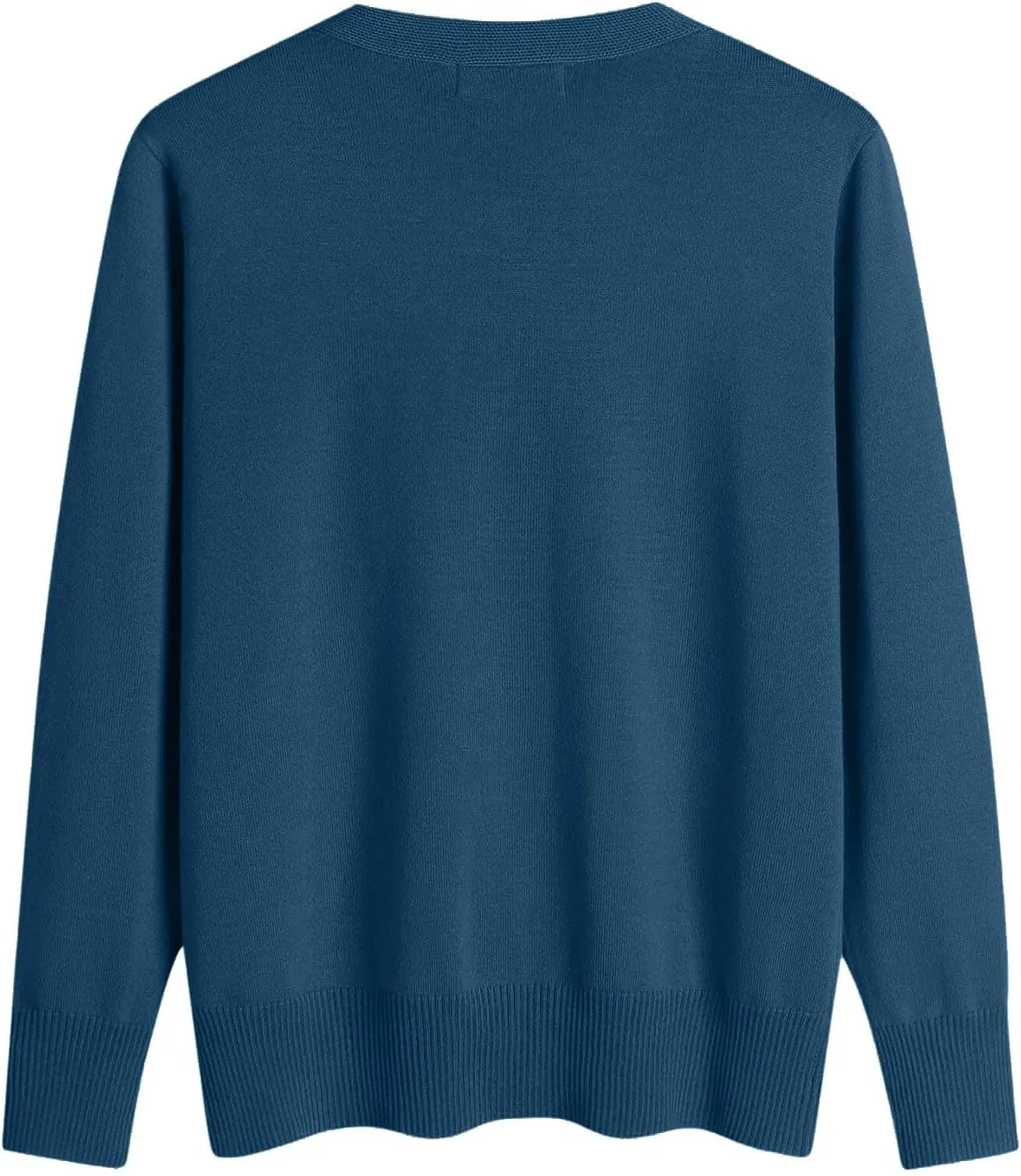 Sweaters for Women V Neck Long Sleeve Loose Pullover Trendy Solid Color Basic Blouse Fall Winter Soft Comfy Ladies Clothes