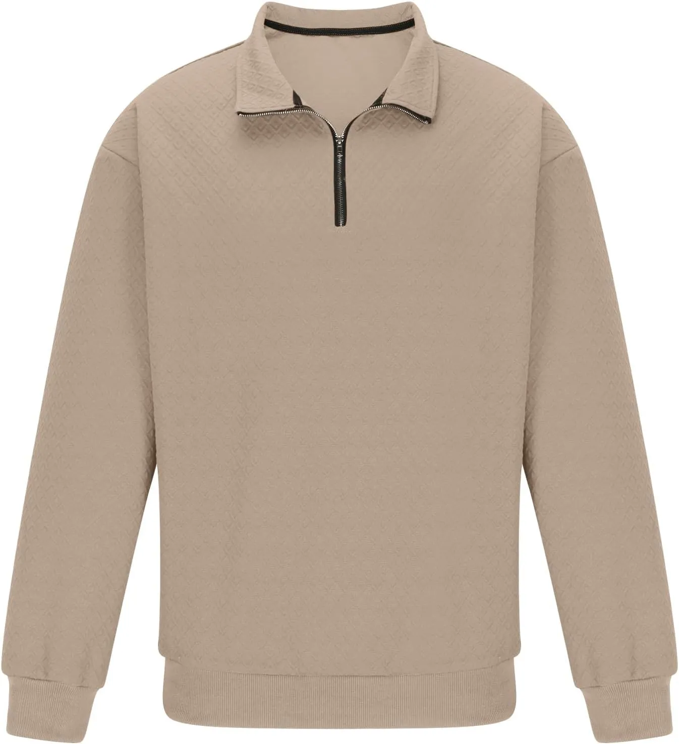 Sweatshirts for Men 2024 Fashion Long Sleeve Quarter Zip Causal Pullover Shirts Loose Comfy Lightweight Athletic Top