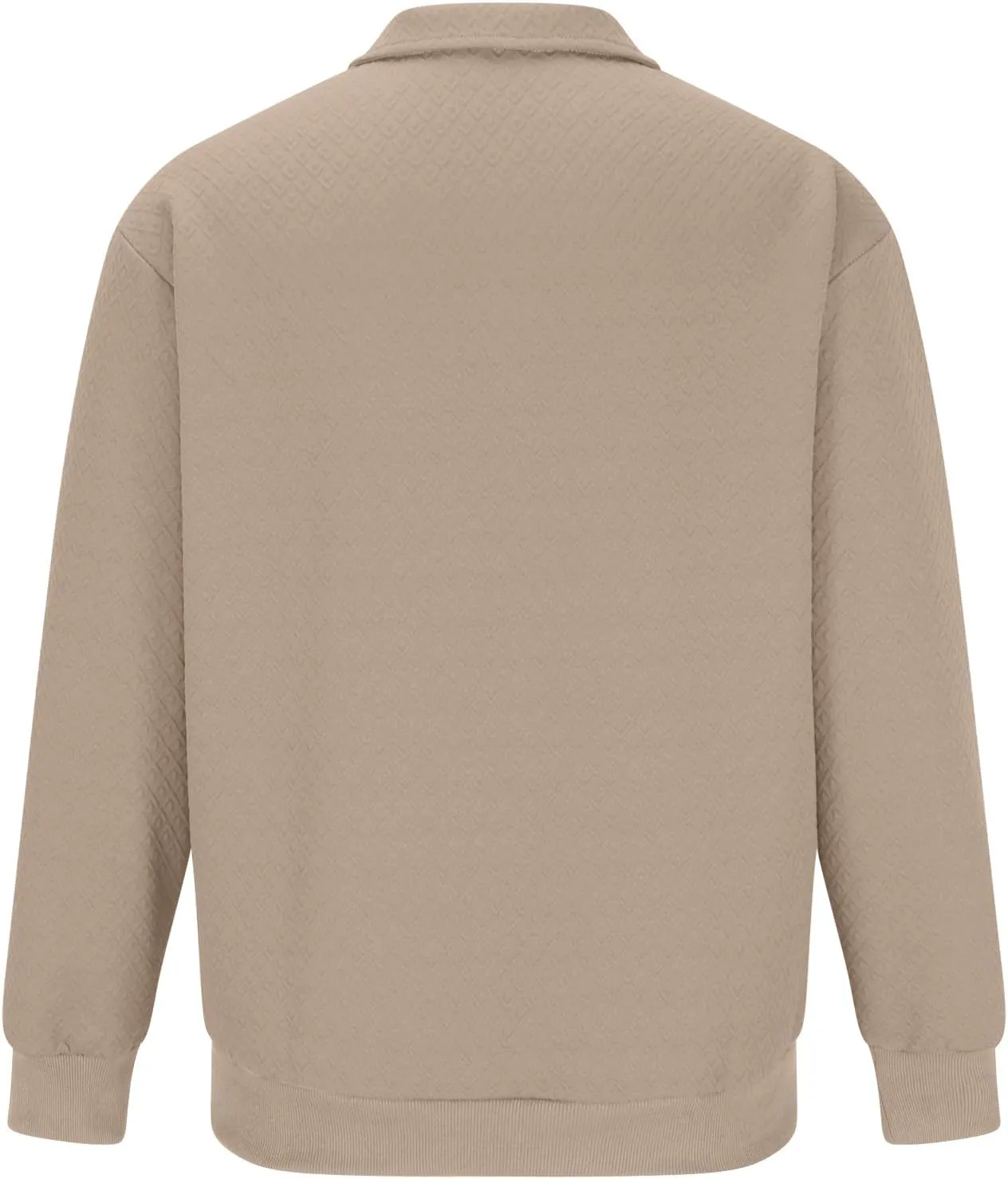 Sweatshirts for Men 2024 Fashion Long Sleeve Quarter Zip Causal Pullover Shirts Loose Comfy Lightweight Athletic Top