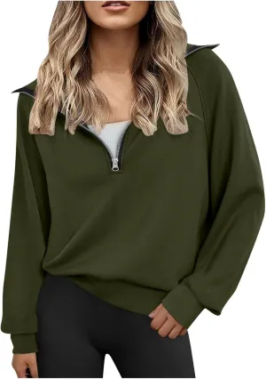 Sweatshirts For Teen Girl Womens Sweatshirts For Teen Girl Full-Zip Cropped Pullover Solid Color Fleece Zipper Hoodies Y2K Fall Fashion Clothes