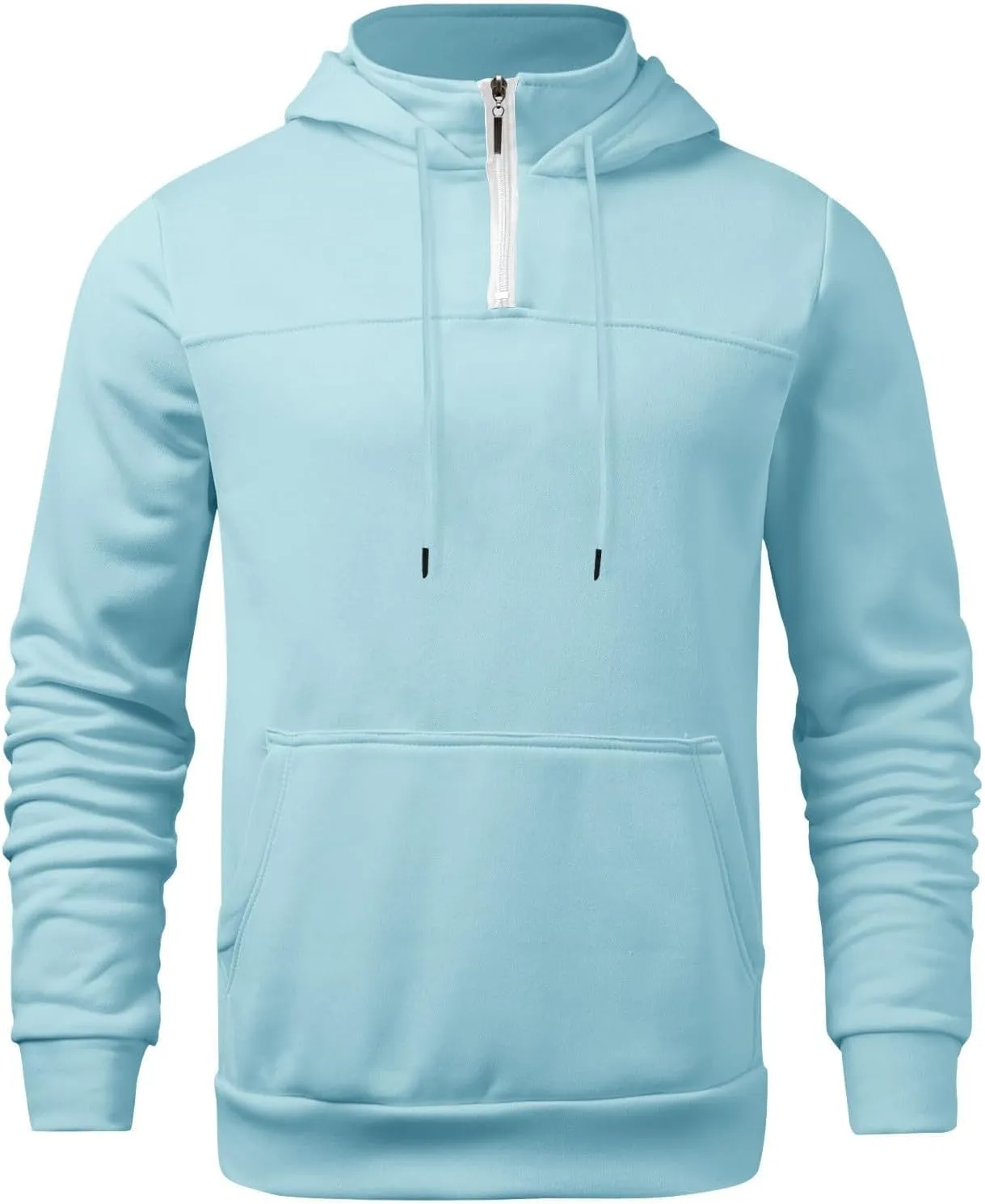 Tactical Hoodies for Men 1/4 Zip Pullover Fall Winter Thick Warm Sweatshirt Casual Long Sleeve Shirts Jumper Loose Tops