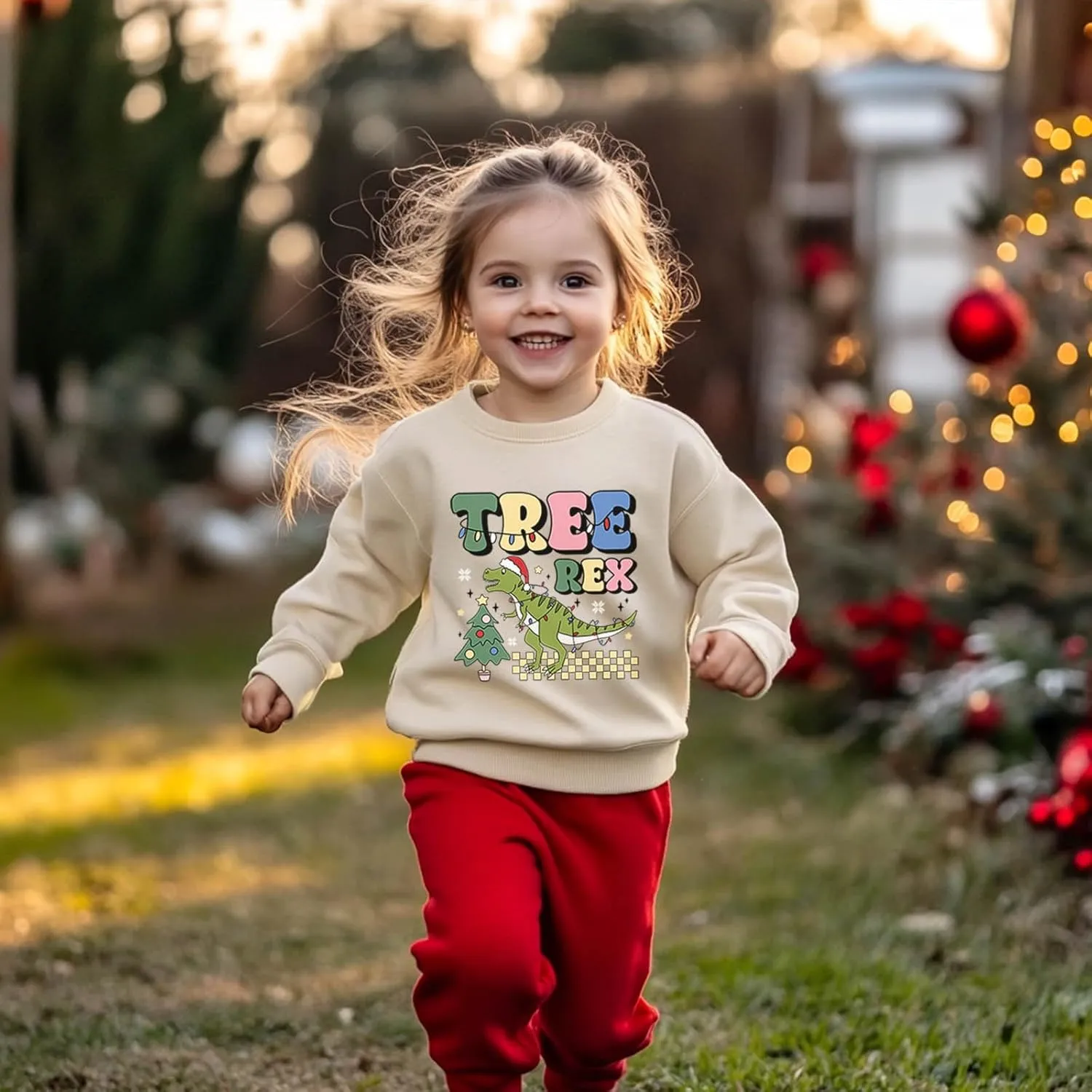 Toddler Boy Girl Christmas Sweatshirts Kid Ugly Xmas Shirt Cotton Long Sleeve Top 3-10 Years