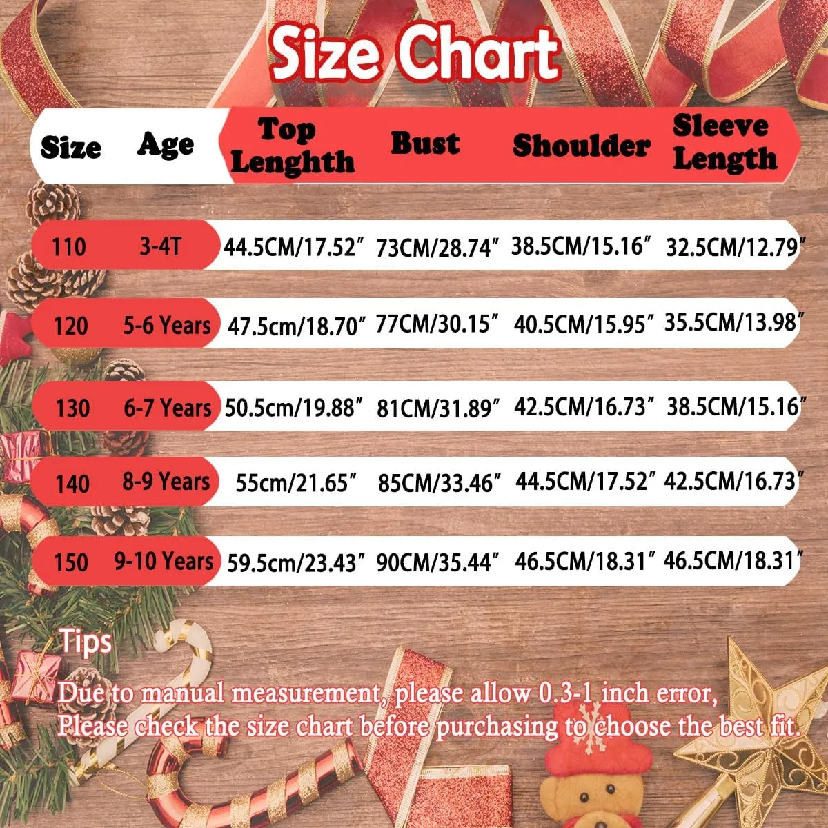 Toddler Boy Girl Christmas Sweatshirts Kid Ugly Xmas Shirt Cotton Long Sleeve Top 3-10 Years