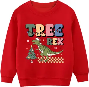 Toddler Boy Girl Christmas Sweatshirts Kid Ugly Xmas Shirt Cotton Long Sleeve Top 3-10 Years