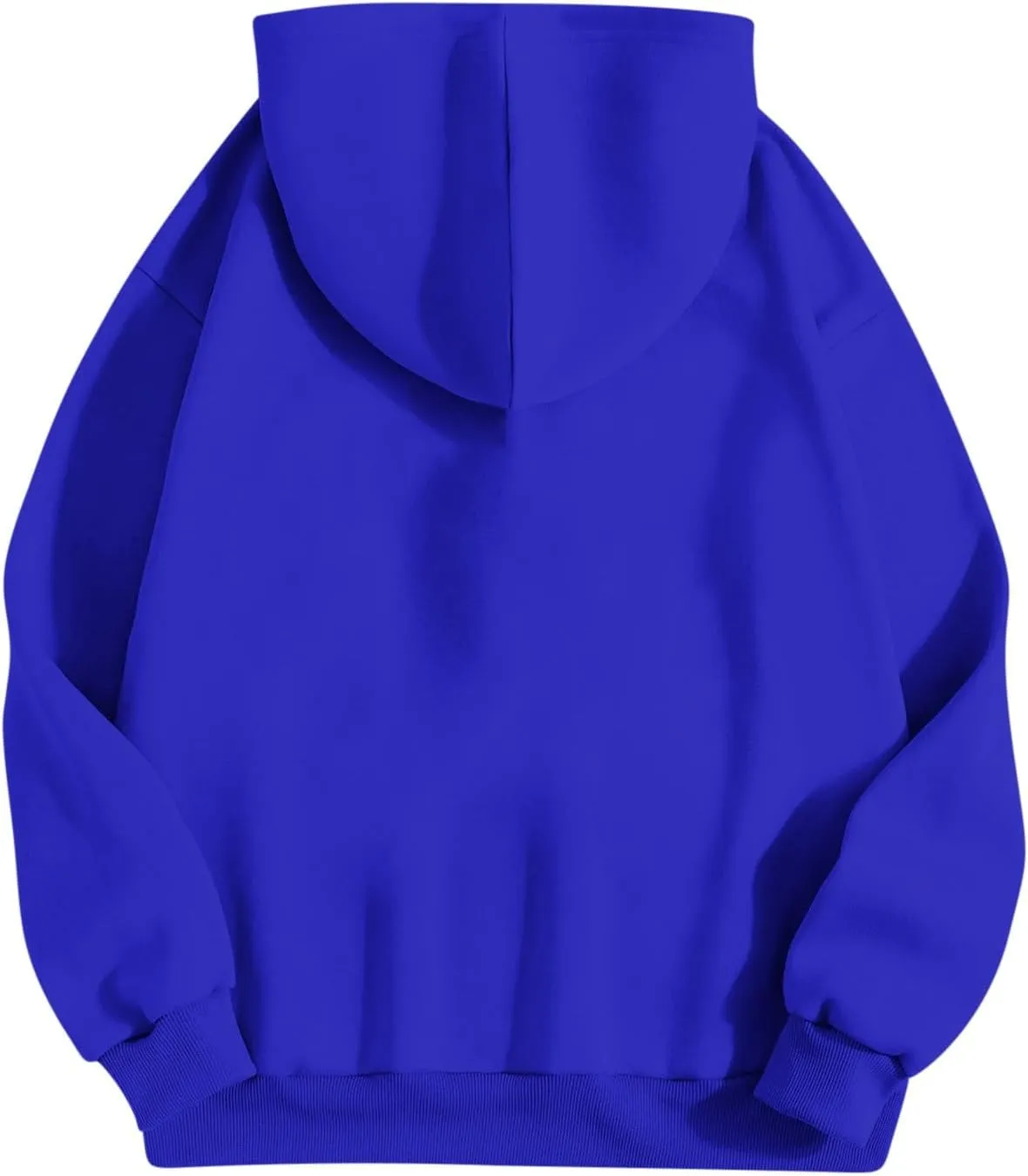 Trendy Oversized Preppy Sweatshirts Fall Long Sleeve Solid Hooded Pullovers Casual Loose Y2k Outfits with Pockets