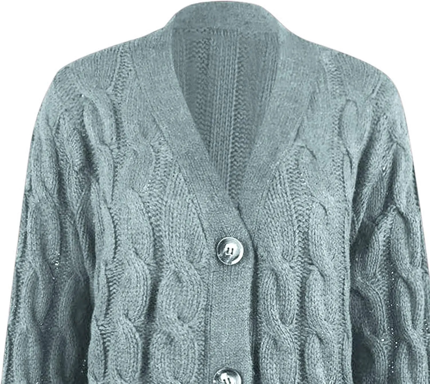 Winter Coats for Women 2025 Cable Knit Long Sleeve Sweaters Button Down Fall Outwear Coat Comfy Open Front Cardigan