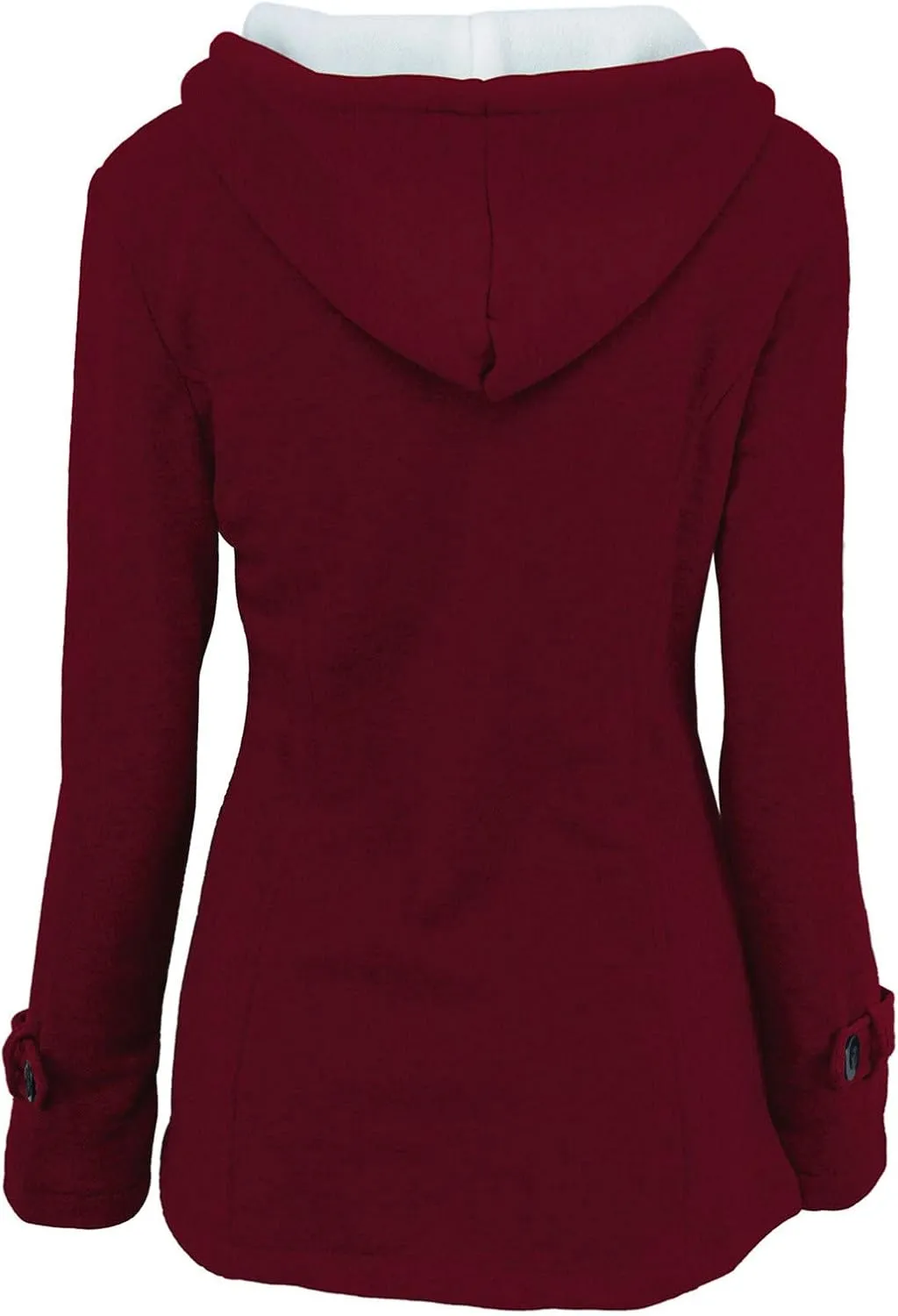 Winter Coats for Women Zip Up Hooded Utility Coats Outerwear with Pockets Plus Size Warm Sherpa Fleece Lined Jackets