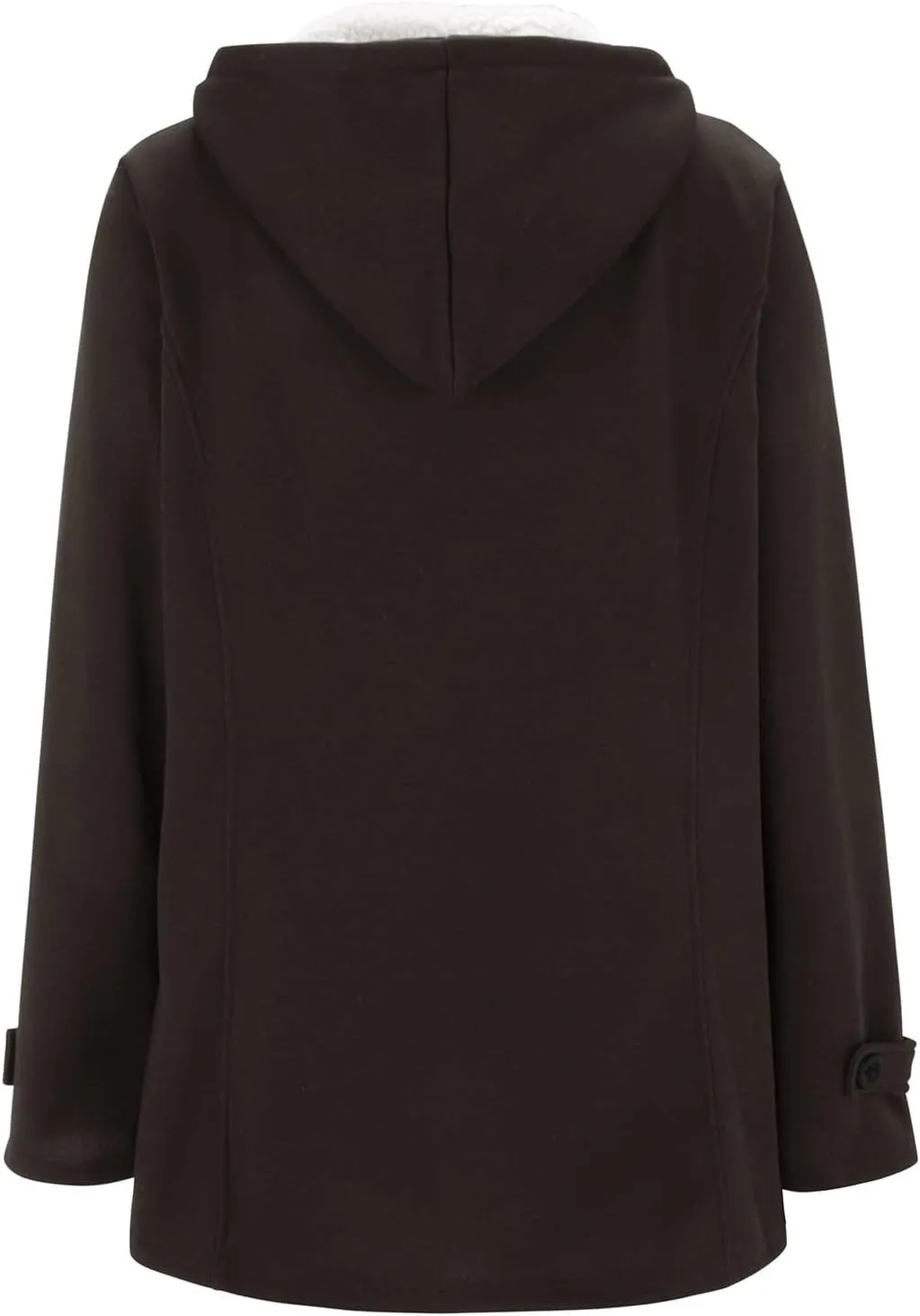 Winter Coats for Women Zip Up Hooded Utility Coats Outerwear with Pockets Plus Size Warm Sherpa Fleece Lined Jackets
