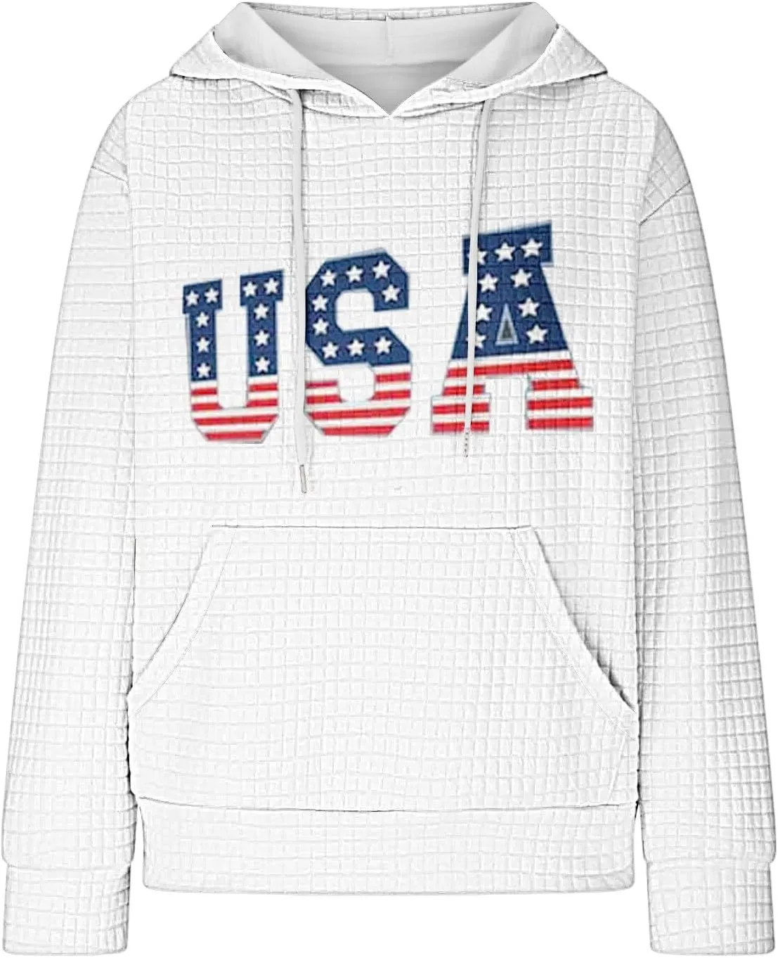 Women Oversized Hoodies Casual Graphic Trendy Hoodies Loose Ffit Tops Long Long Sleeve Drawstring Waffle Pullover