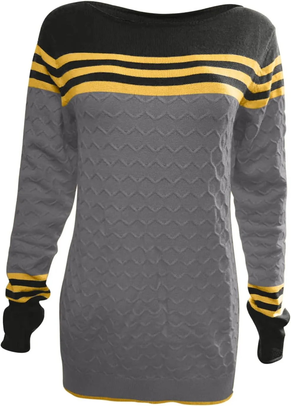 Women Trendy Jumper Striped Pullover Sweater Casual Lightweight Knit Tops Soft Fall Cable Sweaters Knitwear Shirts