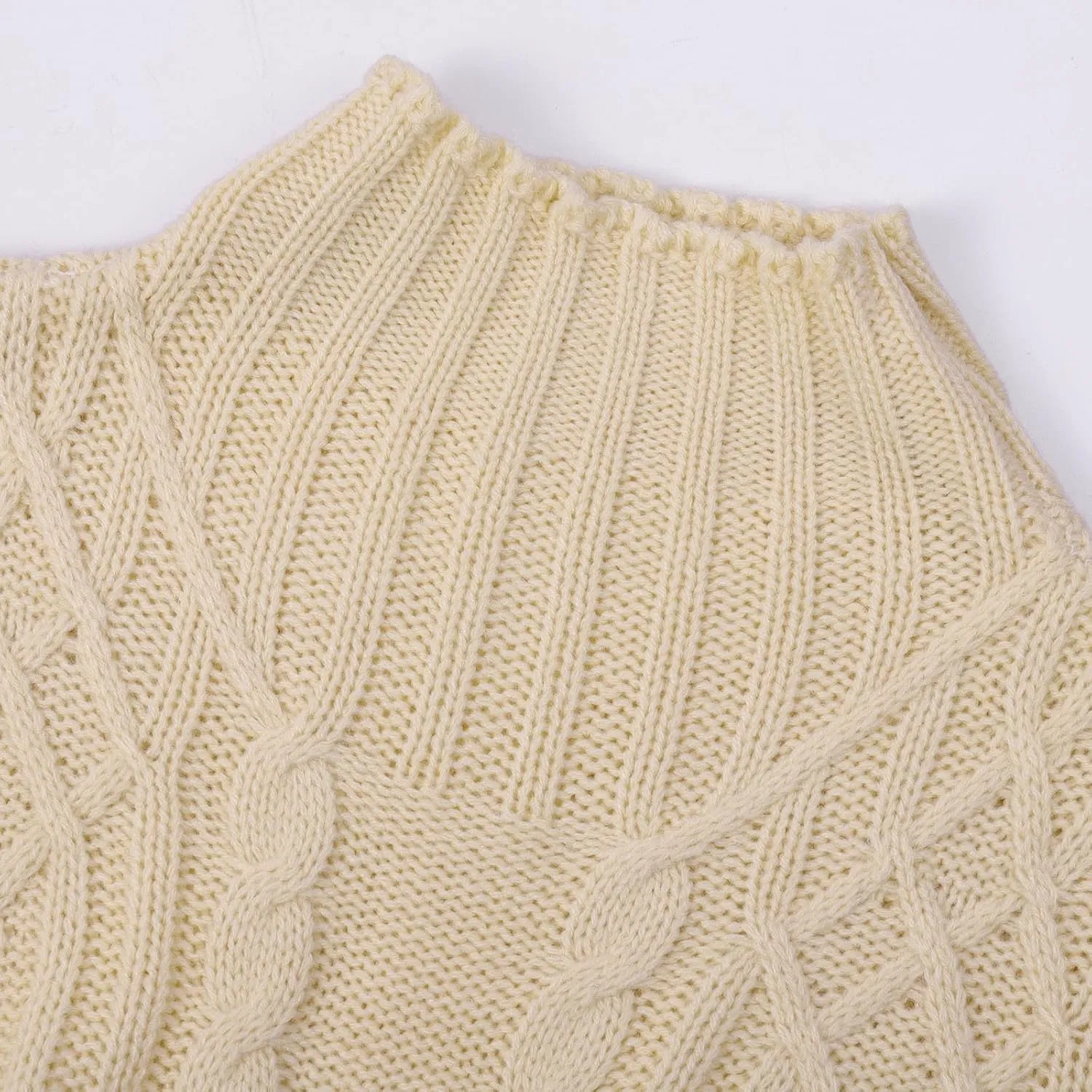 Women Turtleneck Sweater Casual Long Sleeve Pulover Sweaters Chunky Warm Ribbed Cable Knit Tops Jumpers Blouses