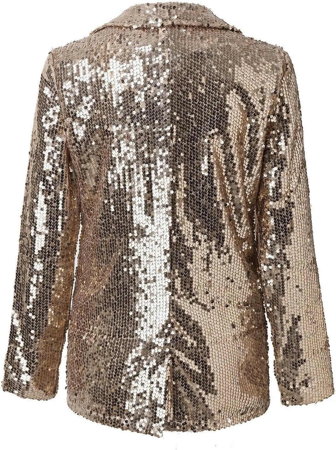 Womens 2024 Fashion Sequin Cardigans Long Sleeve Open Front Blazers Casual Petite Slim Jackets Party Clothes Suits