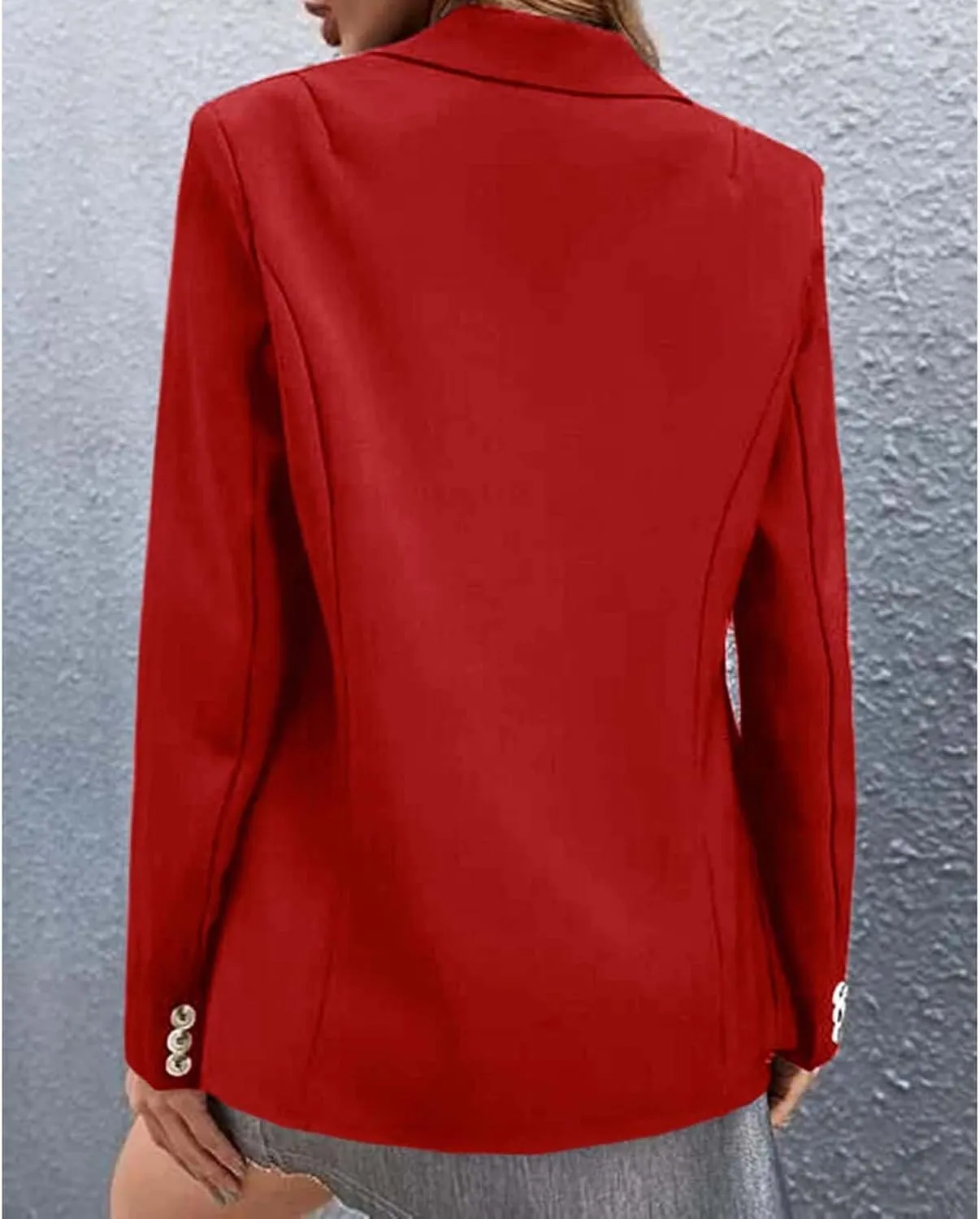 Womens Blazers Casual Lightweight Open Front Cardigan Suit Business Lapel Long Sleeve Work Office Blazer