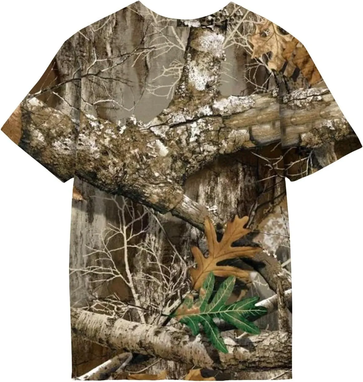Womens Camo T Shirts Maple-Leaf Print Crewneck Essential Lightweight Performance Short Sleeve Shirt Tops