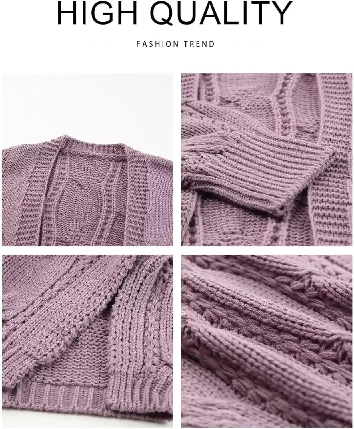 Women's Cardigan Sweaters Open Front Knitted Long Cardigans 2024 Fall Fashion Oversized Casual Sweater with Pockets