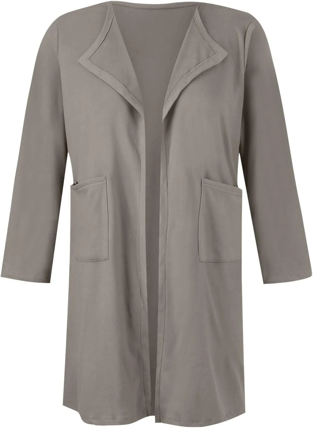 Womens Fall Fashion 2024 Cardigan Jackets Trending Dress Coats Open Front Knit Lapel Blazer Outerwear with Pockets