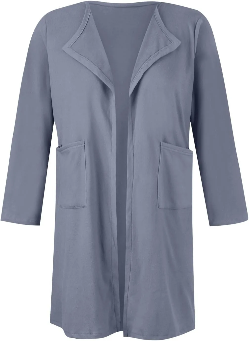 Womens Fall Fashion 2024 Cardigan Jackets Trending Dress Coats Open Front Knit Lapel Blazer Outerwear with Pockets