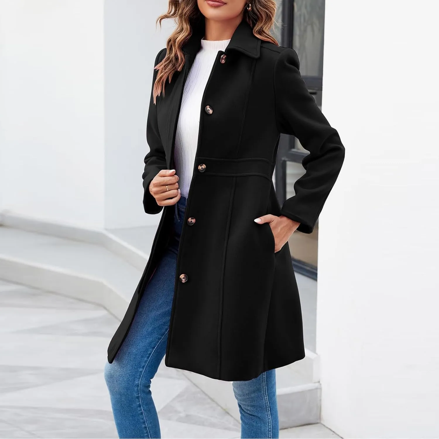 Womens Fall Fashion 2024 Cardigan Sweaters Casual Fall Knit Winter Long Coats Soft Jacket Trendy Outwear Plus Size