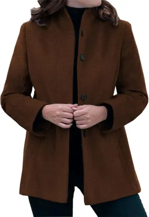 Womens Fall Fashion 2024 Open Front Cardigan Coat Long Sleeve Lapel Casual Button Sweater Jackets with Pockets