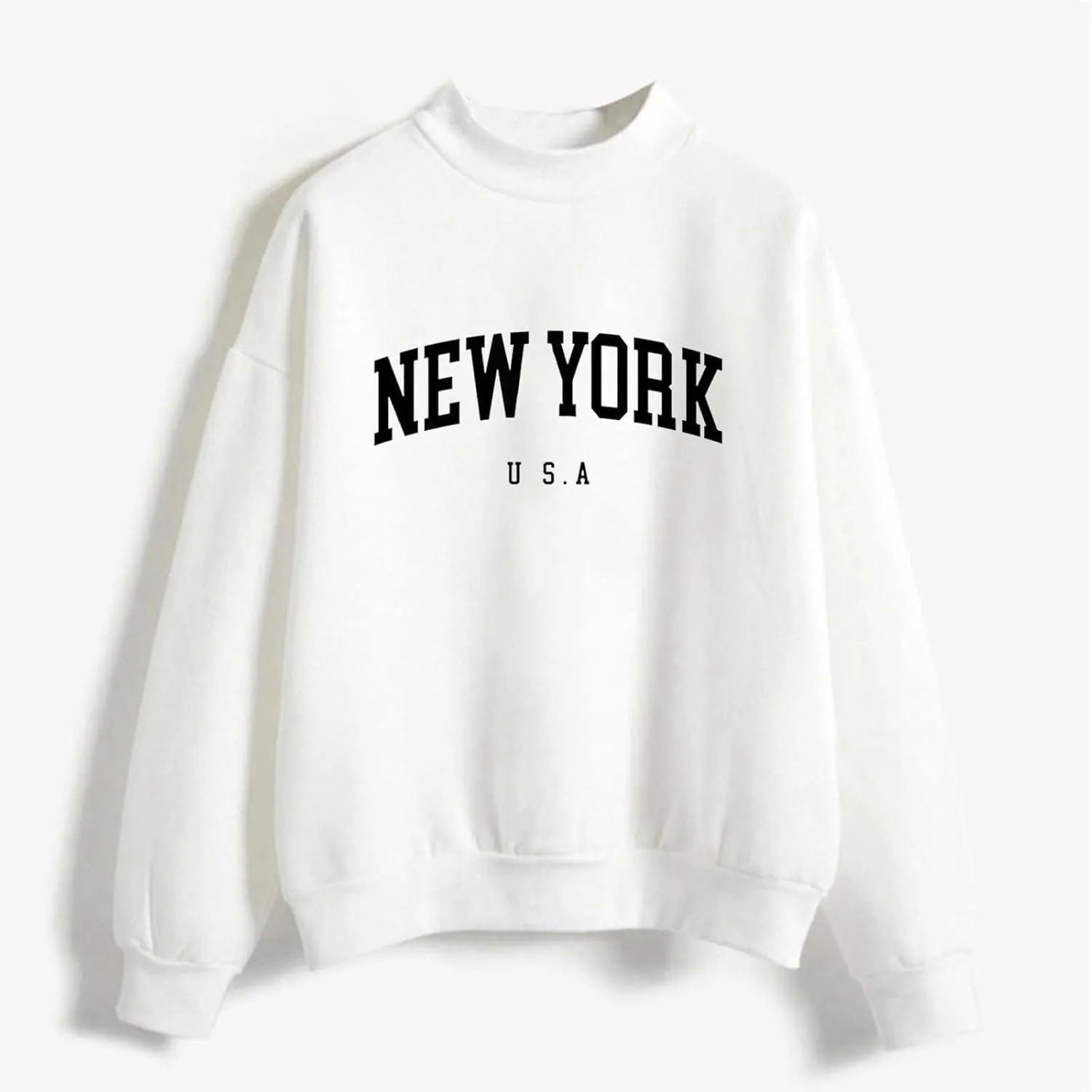Womens Fashion Fall Outfits Crewneck Sweatshirts Casual Long Sleeve Top Teen Girls Y2K Clothes Cropped Fleece Pullover