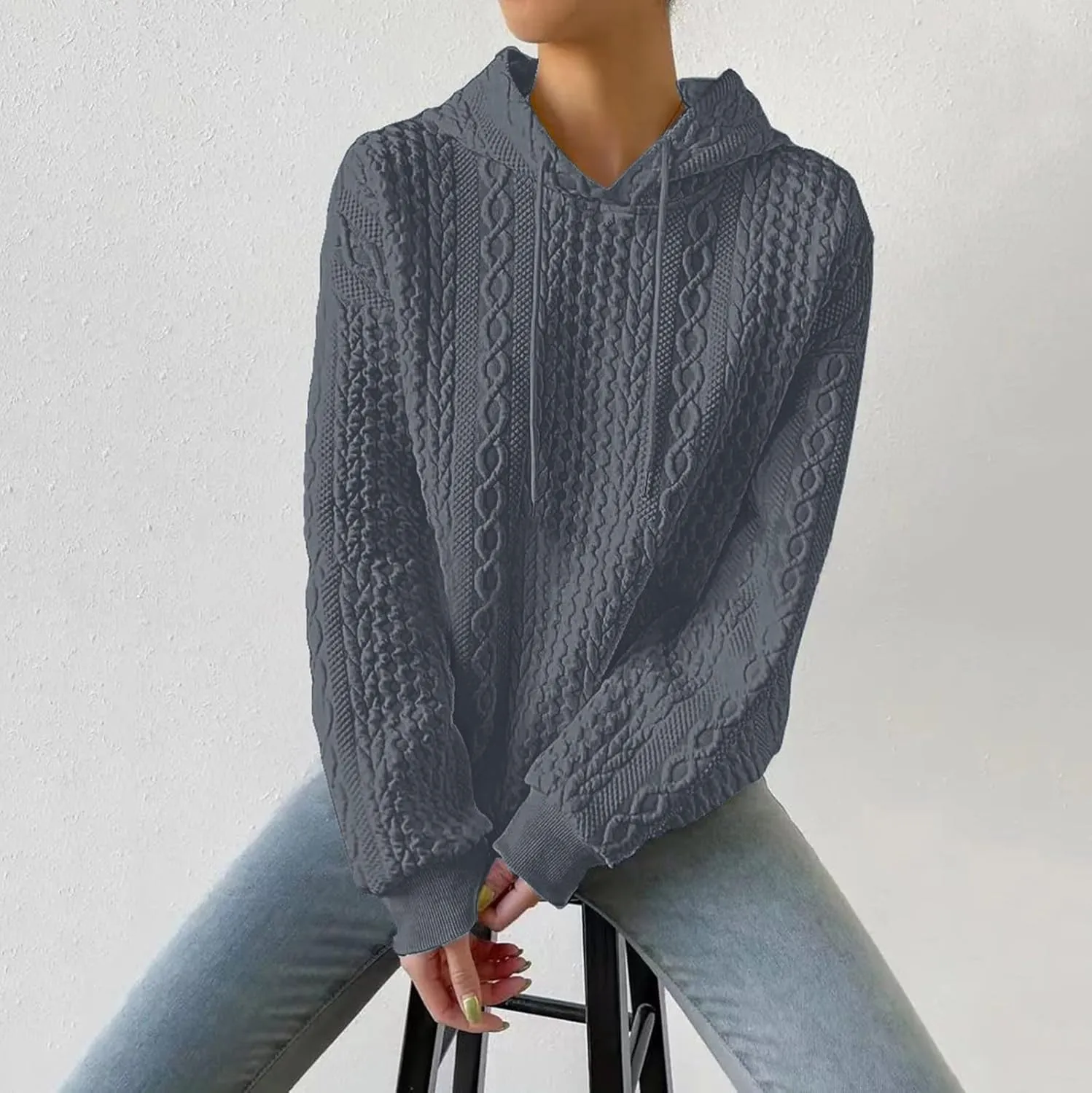 Women'S Fashion Hoodies Sweatshirts Long Sleeve Sweatshirt Tops Weighted Hoodie Comfort Hoodies For Anxiety Zip Up