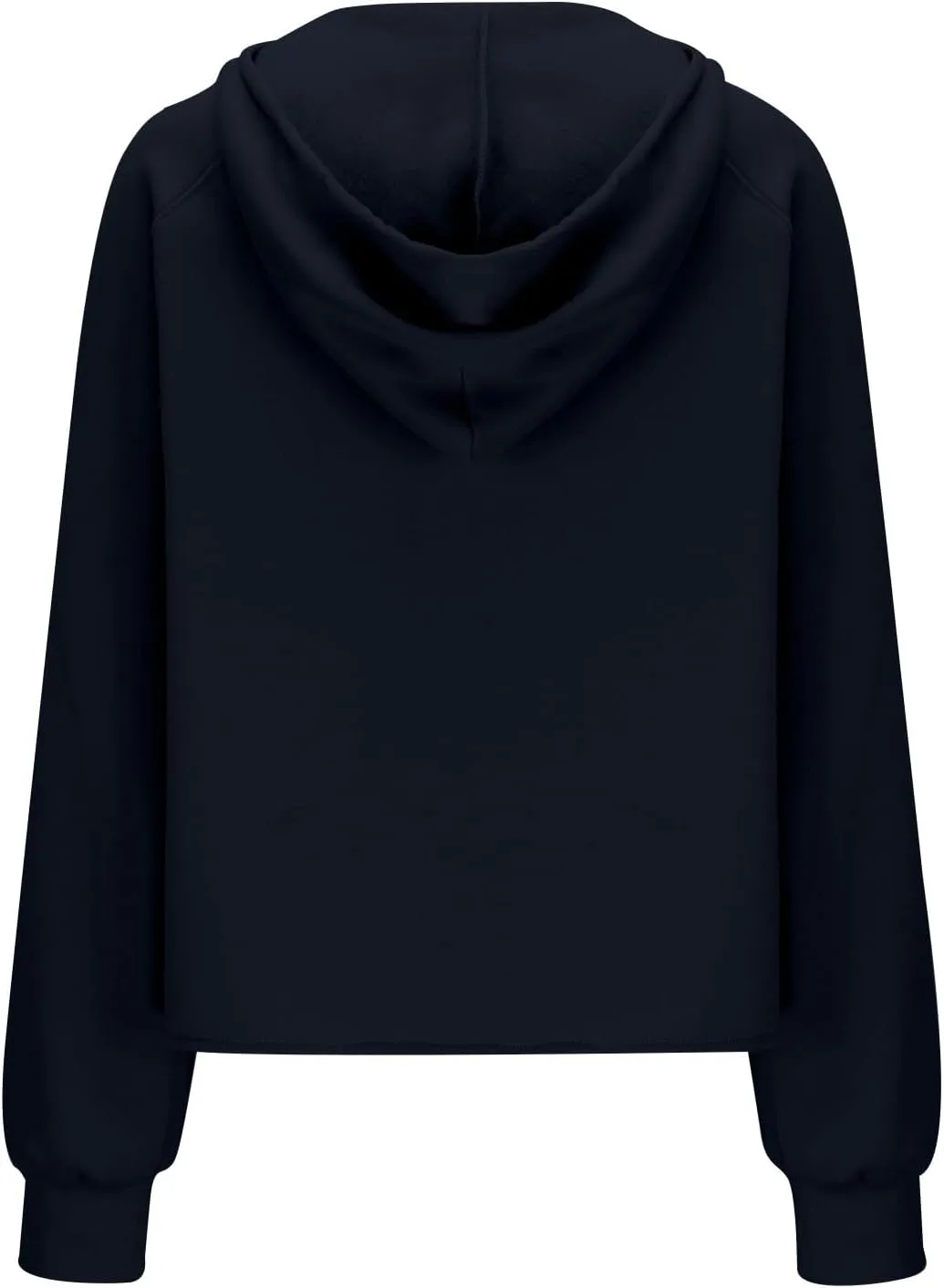 Women's Half Zip Cropped Sweatshirts Fleece Casual Loose Hoodie Quarter Zip Trendy Y2k Pullover Sweater With Pocket