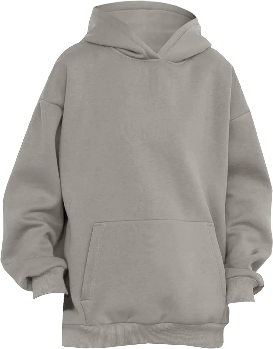 Womens Oversized Hoodies Solid Thick Warm Long Sleeve Drawstring Hooded Loose Sweatshirts Fall Winter Pullover Outfits