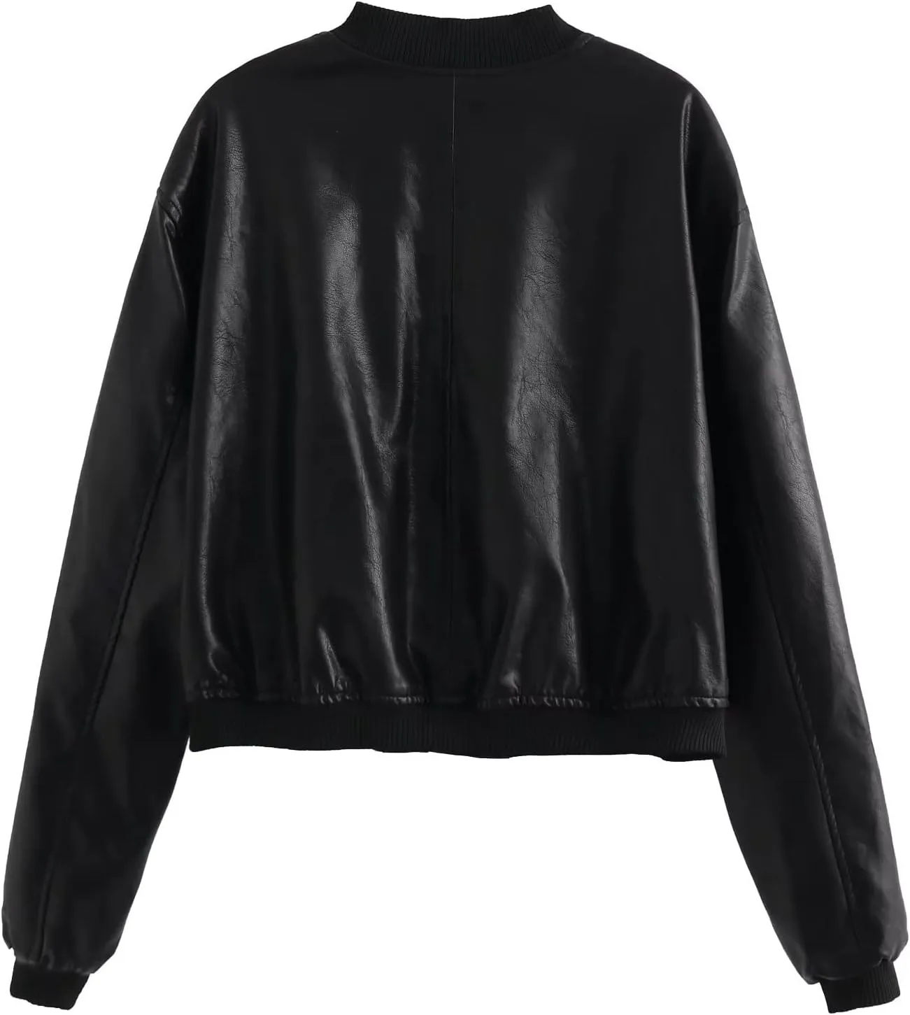 Womens Oversized Leather Jacket - Real Lambskin Loose Leather Jackets For Women