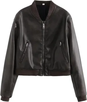 Womens Oversized Leather Jacket - Real Lambskin Loose Leather Jackets For Women