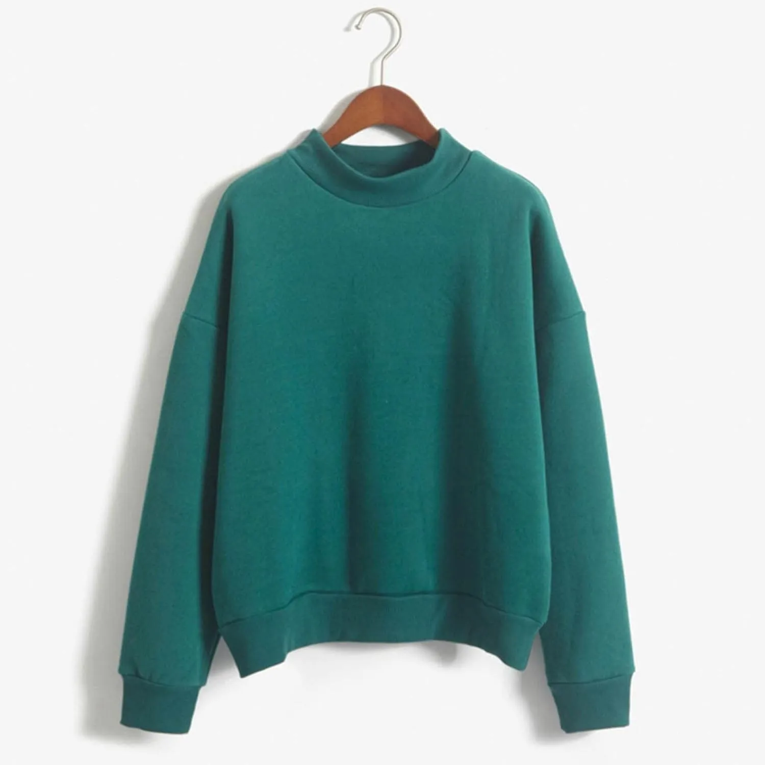 Women's Oversized Sweatshirts Half Turtleneck Pullover Long Sleeve Fleece Tops Solid Casual Loose Fall Fashion Outfits