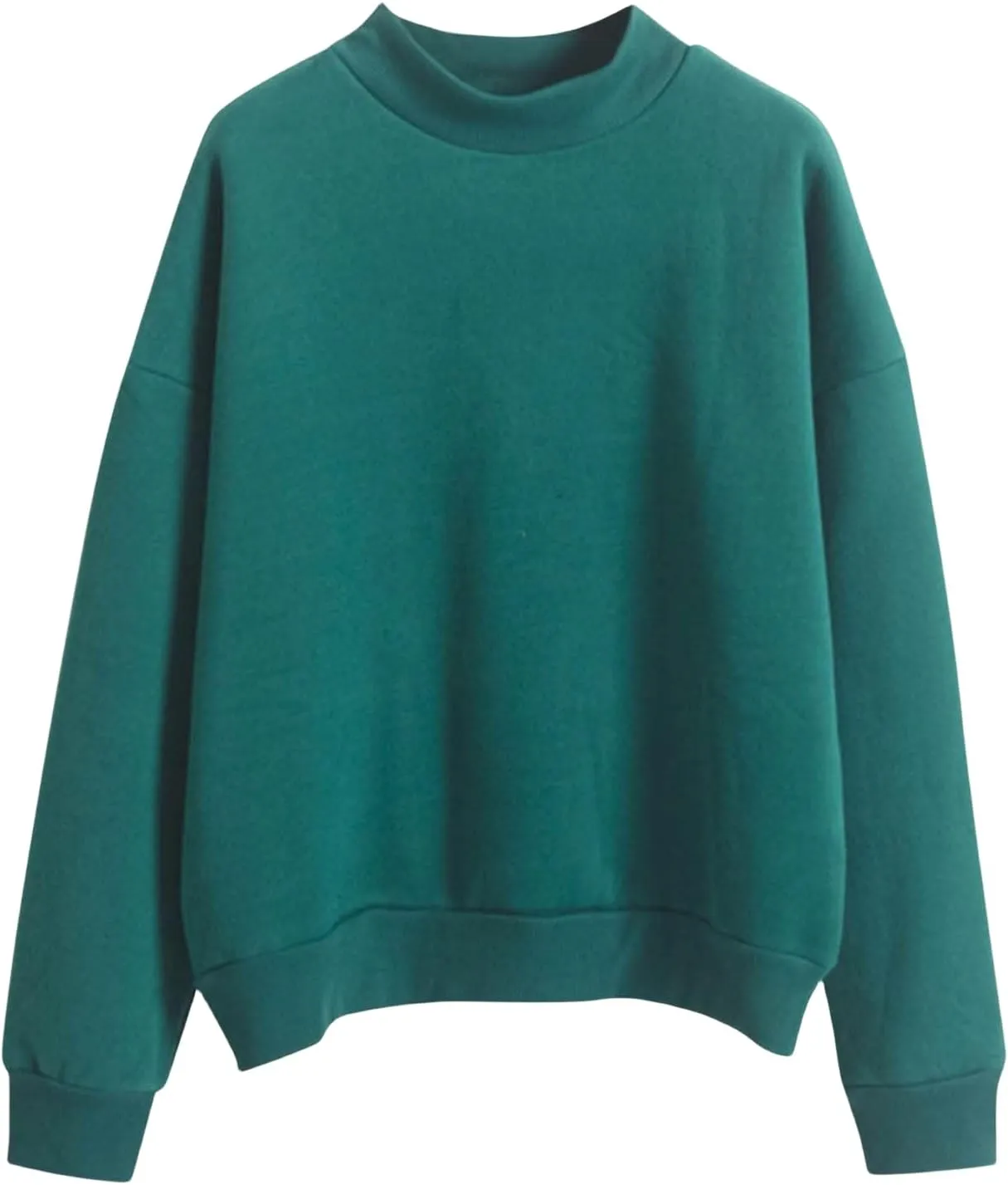 Women's Oversized Sweatshirts Half Turtleneck Pullover Long Sleeve Fleece Tops Solid Casual Loose Fall Fashion Outfits
