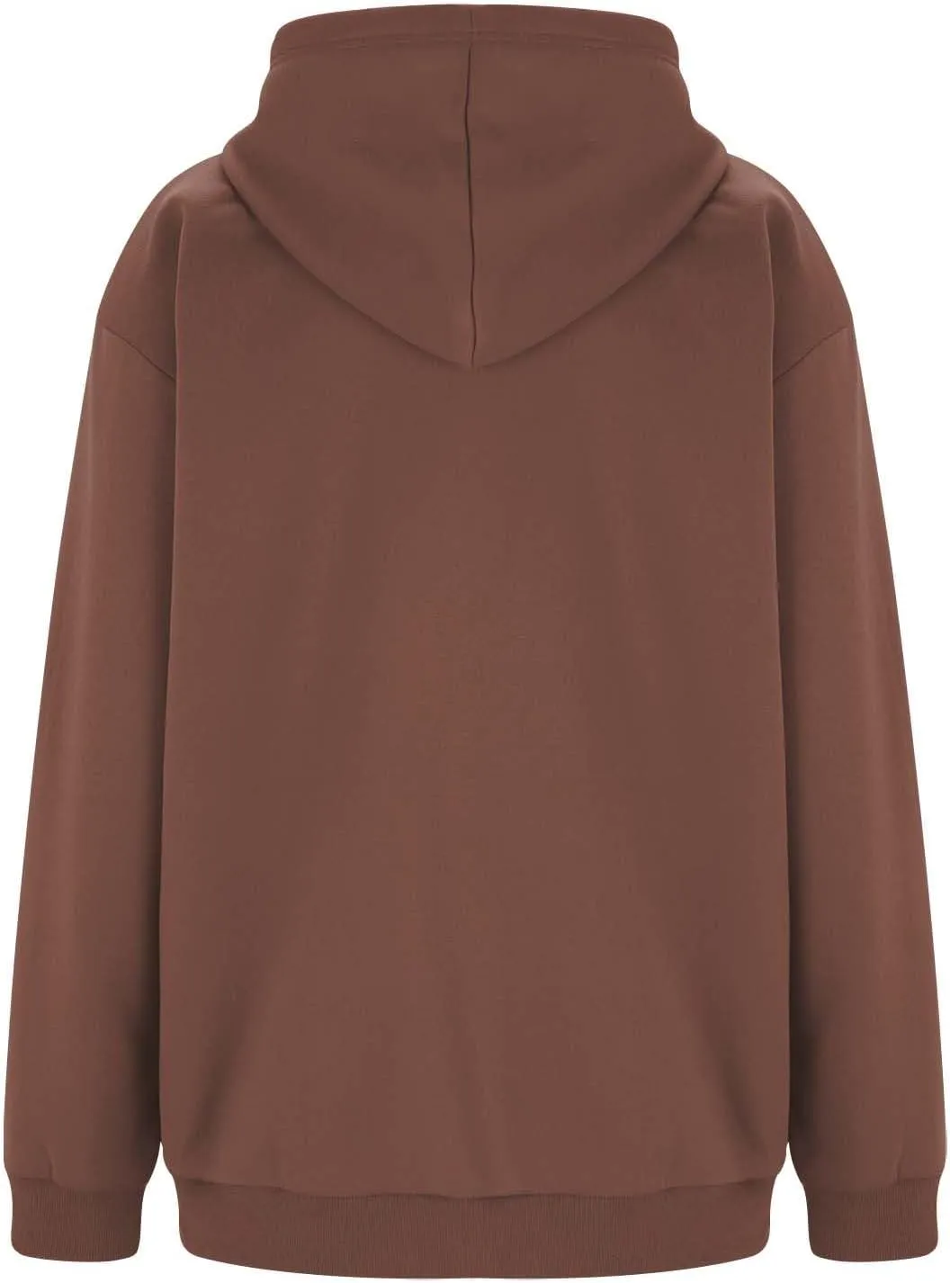 Women's Oversized Sweatshirts Loose Fit Winter Casual Trendy Long Sleeve Zipper Hooded Solid Fleece Cardigan, S-2XL