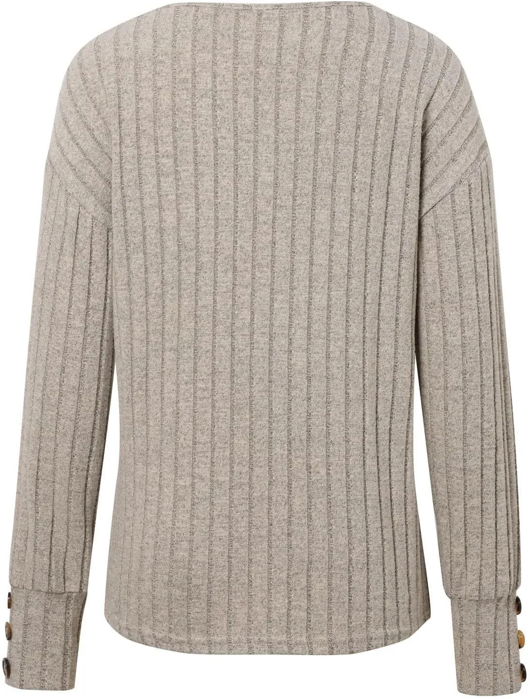 Womens Soft Long Sleeve V Neck Shirts Knitted Pullover Tunics Tops Casual Fall Lightweight Cozy Sweaters 2024