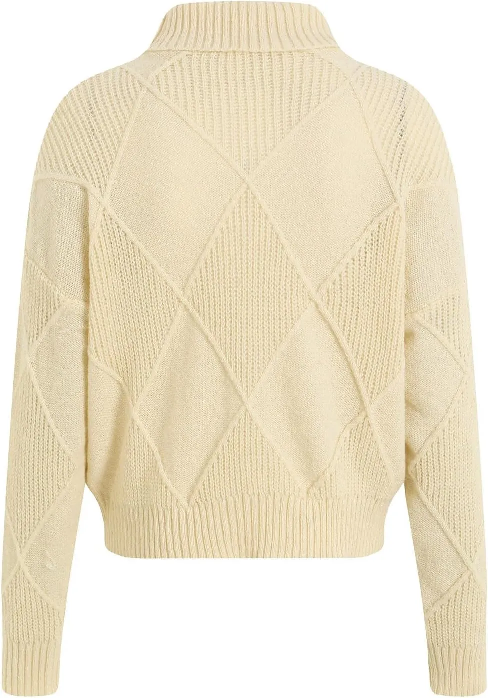 Womens Sweaters Women's Fall Sweaters Soft Sweaters for Women Oversized Turtleneck Long Sleeve Knitted Pullover