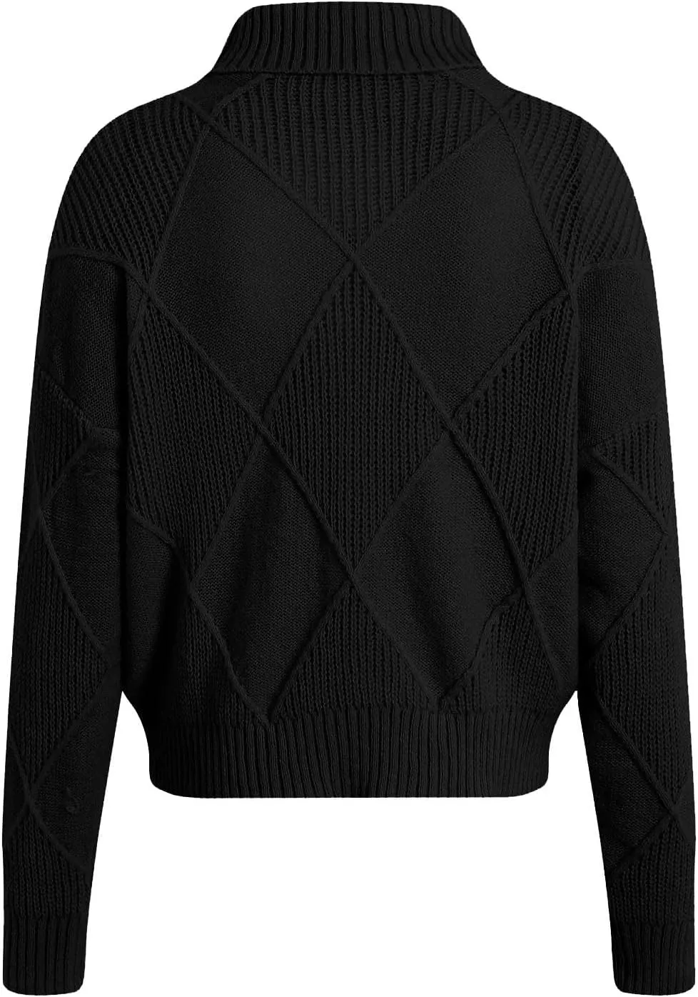 Womens Sweaters Women's Fall Sweaters Soft Sweaters for Women Oversized Turtleneck Long Sleeve Knitted Pullover
