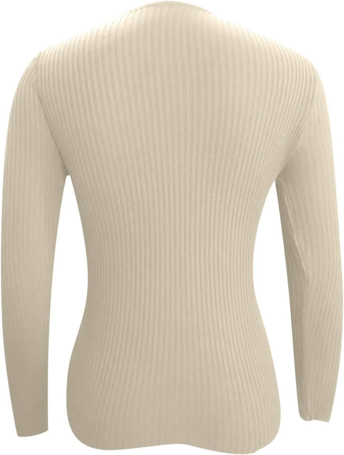 Womens Tops Solid Color Sweaters Slim Long Sleeve Shirts Lightweight Soft Sweatshirts Fall Pullover Outfits
