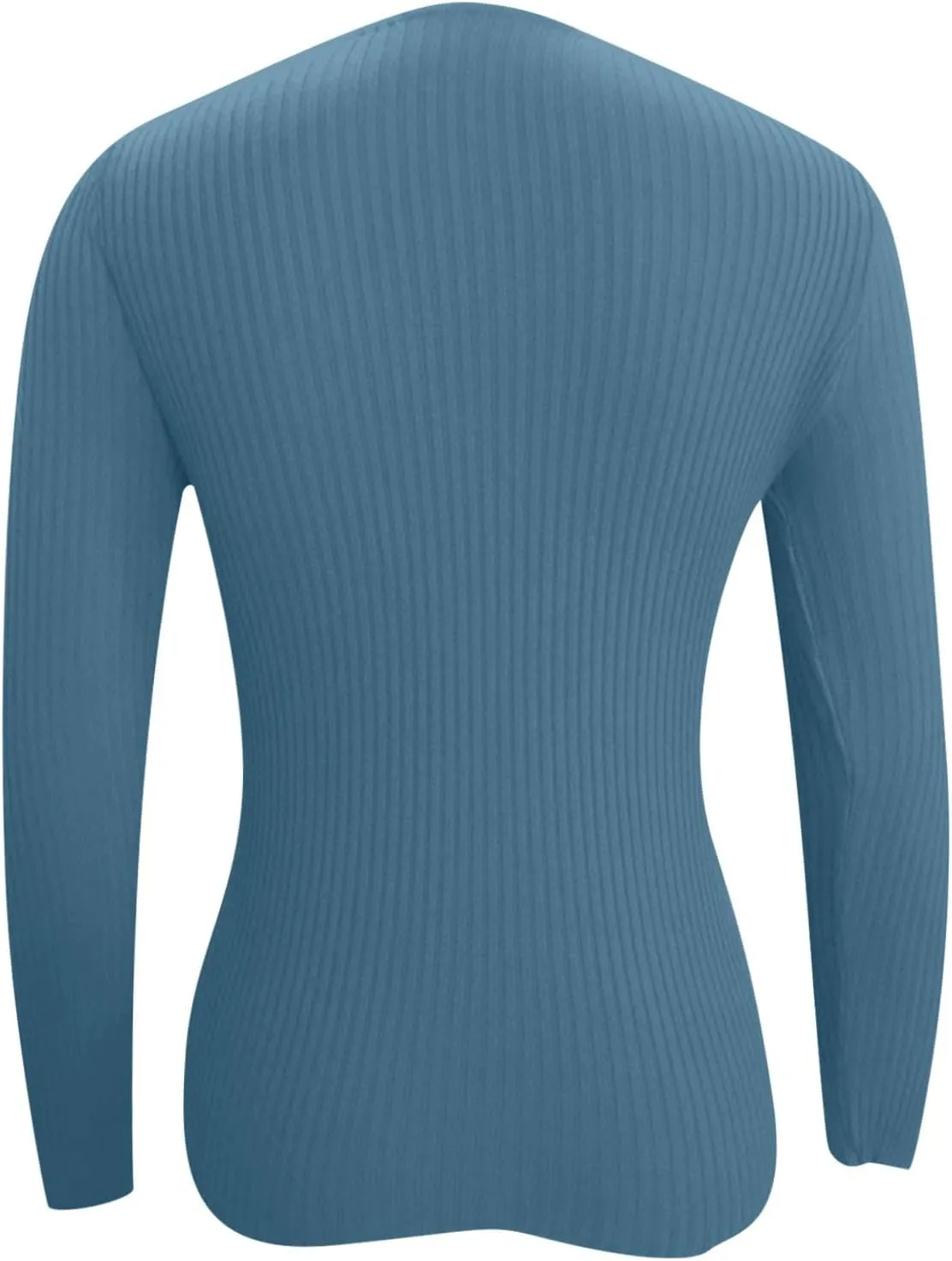 Womens Tops Solid Color Sweaters Slim Long Sleeve Shirts Lightweight Soft Sweatshirts Fall Pullover Outfits