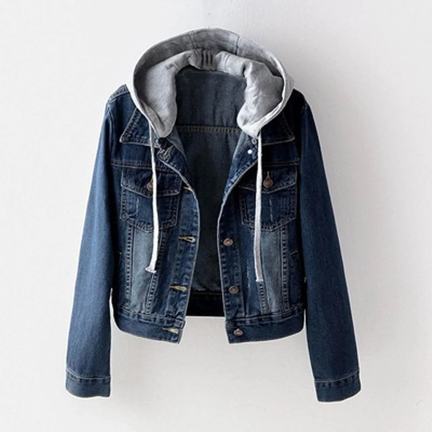 Women's Winter Denim Jackets Faux Fur Lined Warm Coats Sherpa Fur Fleece Lined Thicken Denim Jean Trucker Jacket Coat