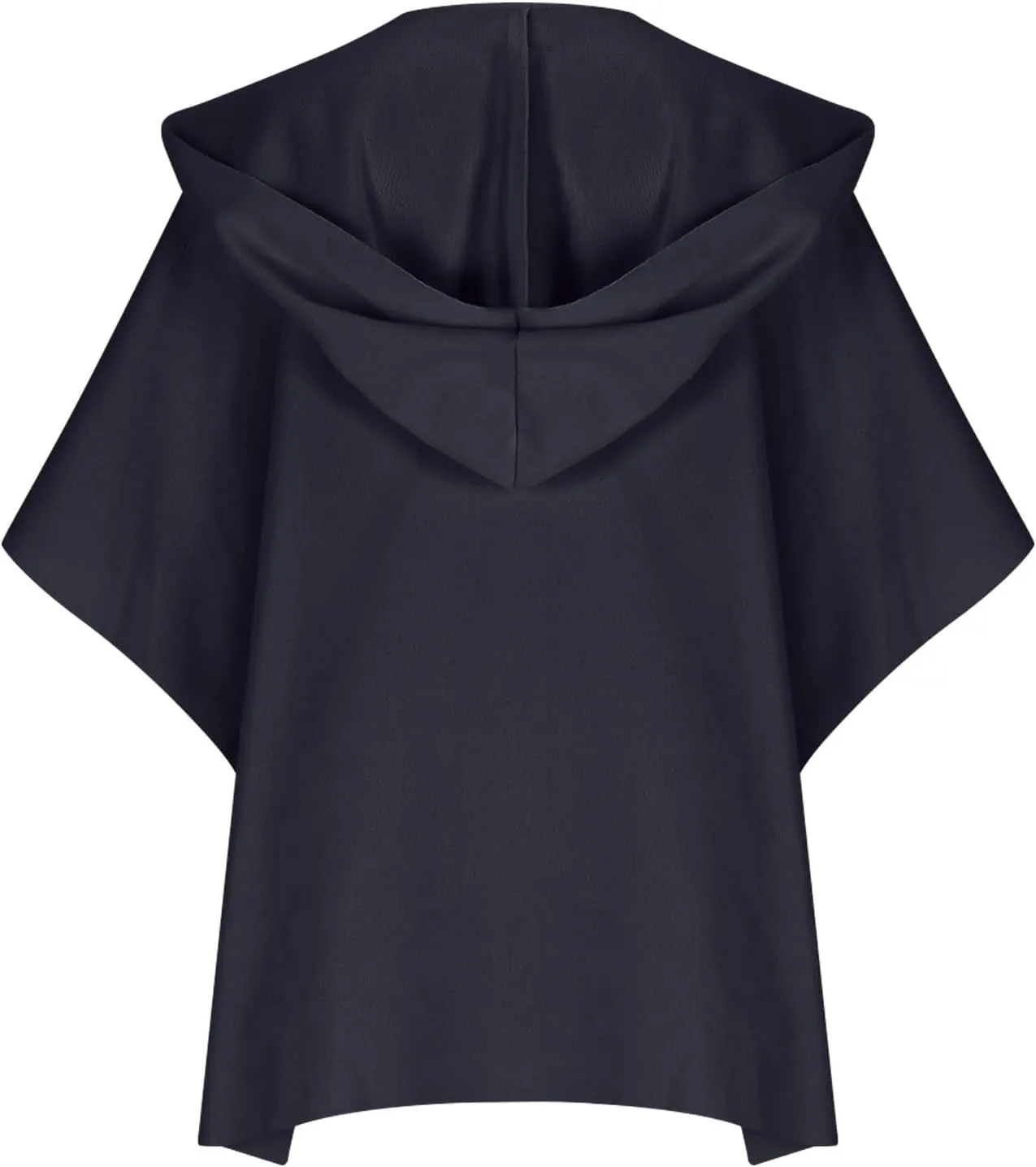 Women's Wool Blend Jackets Pea Coat Cape Shawls Winter Warm Wraps Solid Color Cardigan Casual Cape Coat for Women