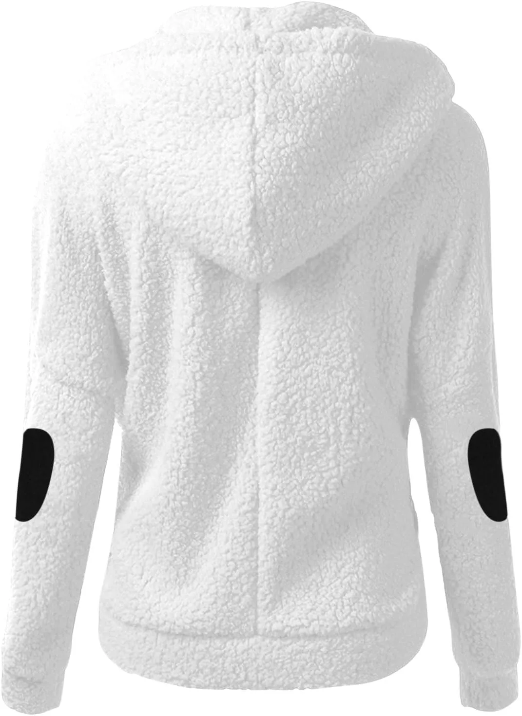 Women's Wool Zipper Hooded Jackets Winter Warm Mid Length Pea Coats Fashion Casual Long Sleeve Outwears with Pockets