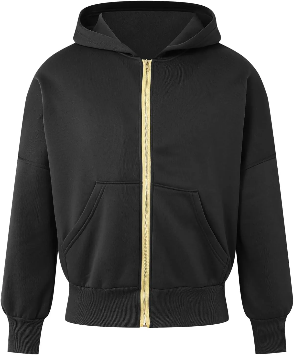 Womens Zip Up Hoodie Cropped Sweatshirts Full Zip Jackets Long Sleeve Fashion Fall Outfits 2024 Winter Clothes