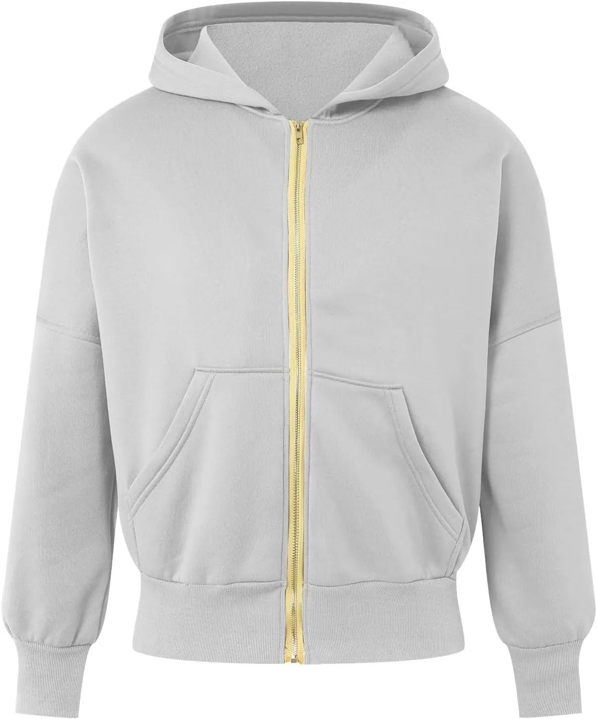 Womens Zip Up Hoodies Cropped Long Sleeve Sweatshirt Fleece Y2k Hooded Jacket 2024 Trendy Fall Winter Clothes