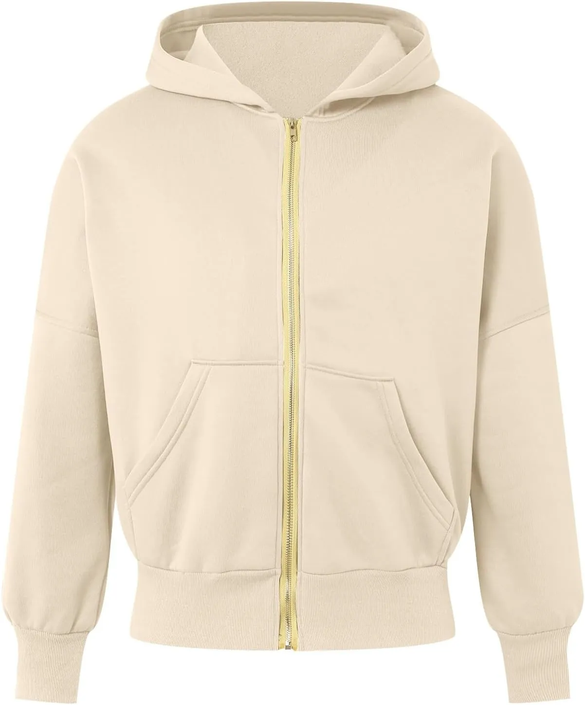 Womens Zip Up Hoodies Cropped Long Sleeve Sweatshirt Fleece Y2k Hooded Jacket 2024 Trendy Fall Winter Clothes